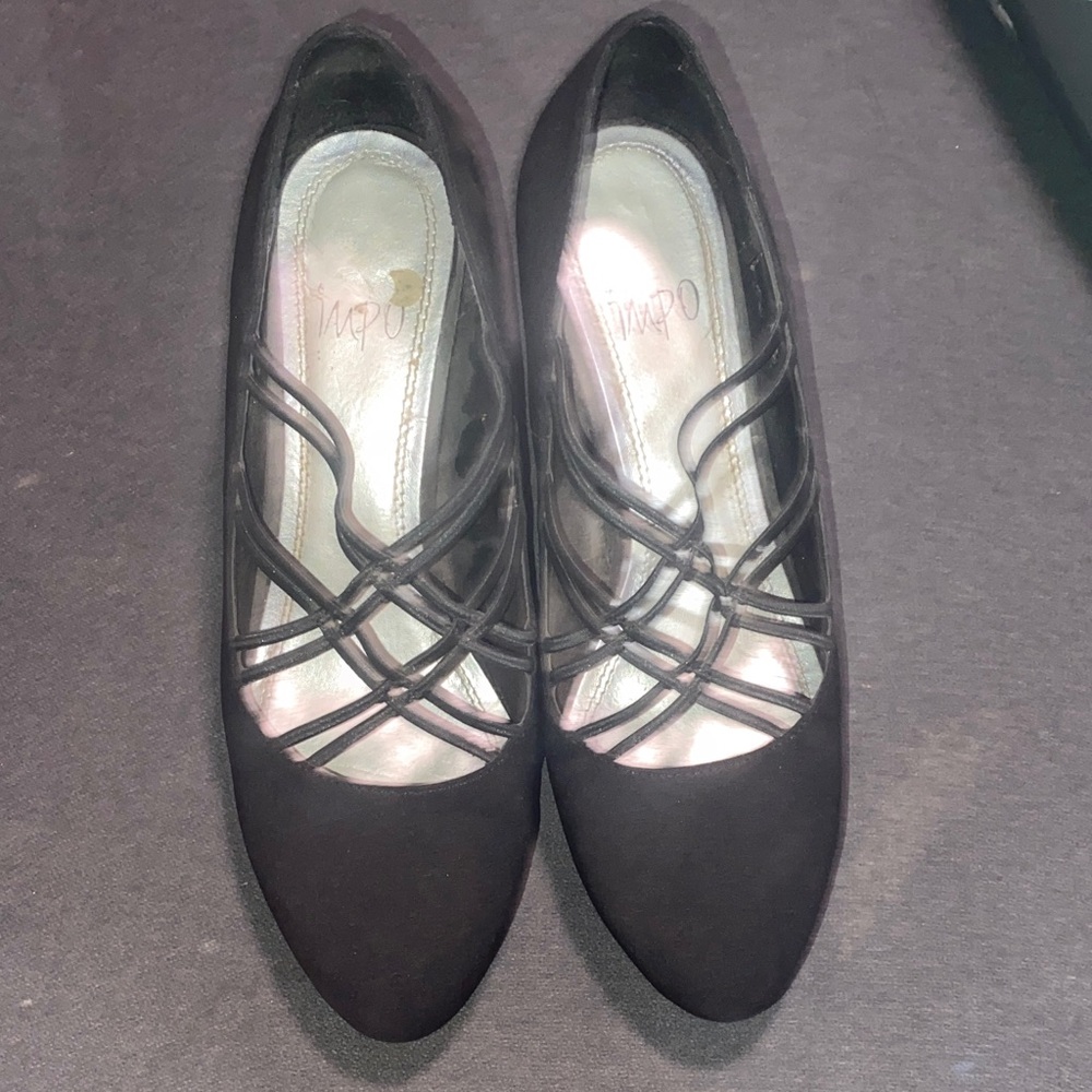 Impo Women's Black Crisscross Flats